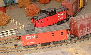 Two CN   Cabooses