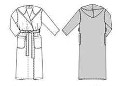 Robe de chambre, Burda 2653